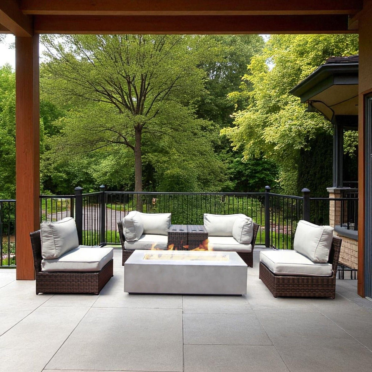 Outdoor Elegance Conversation Set With Fire Pit, photo 38 of 40