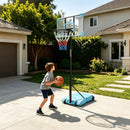 Kids Basketball Hoop Adjustable 5.6-7ft with Wheels