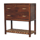 Regency - Woven 2 Drawer Nightstand - Brown by Unique Piece Furniture