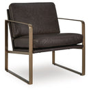 Bradett - Accent Chair - Dark Brown / Gold Finish by Unique Piece Furniture