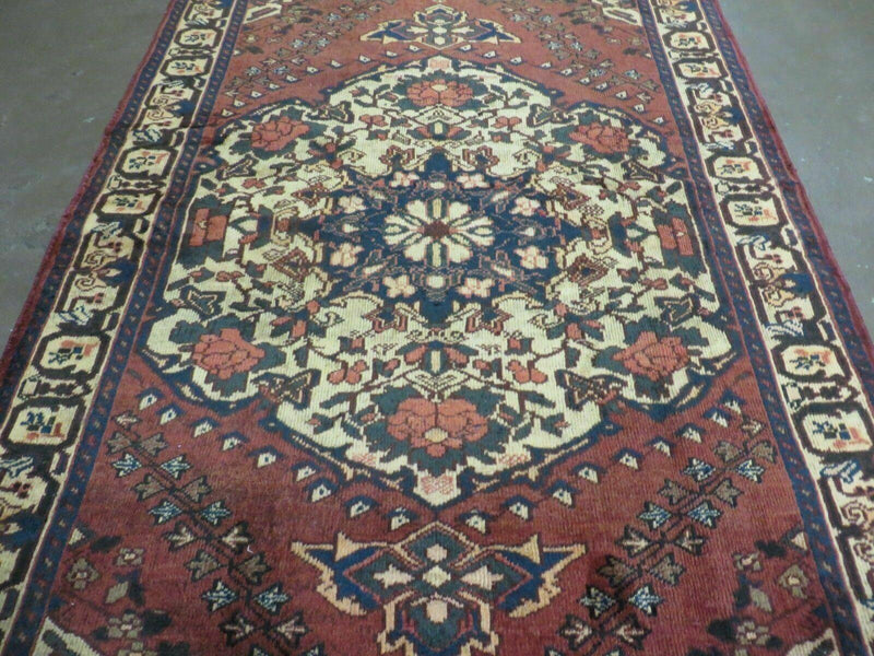 4' X 7' Antique 1920 Handmade Turkish Medallion Wool Rug Veg Dye Nice