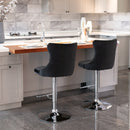 Swivel Adjustable Height Barstools Set of 2 by HouseOfZazla