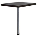 Skylar L-Shape Desk with Mobile File Cabinet Cappuccino
