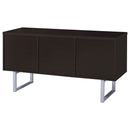 5 Drawer Credenza With Open Shelving - Cappuccino by HouseOfZazla