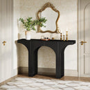 Console Table With Arched Base For Entryway - Black by HouseOfZazla