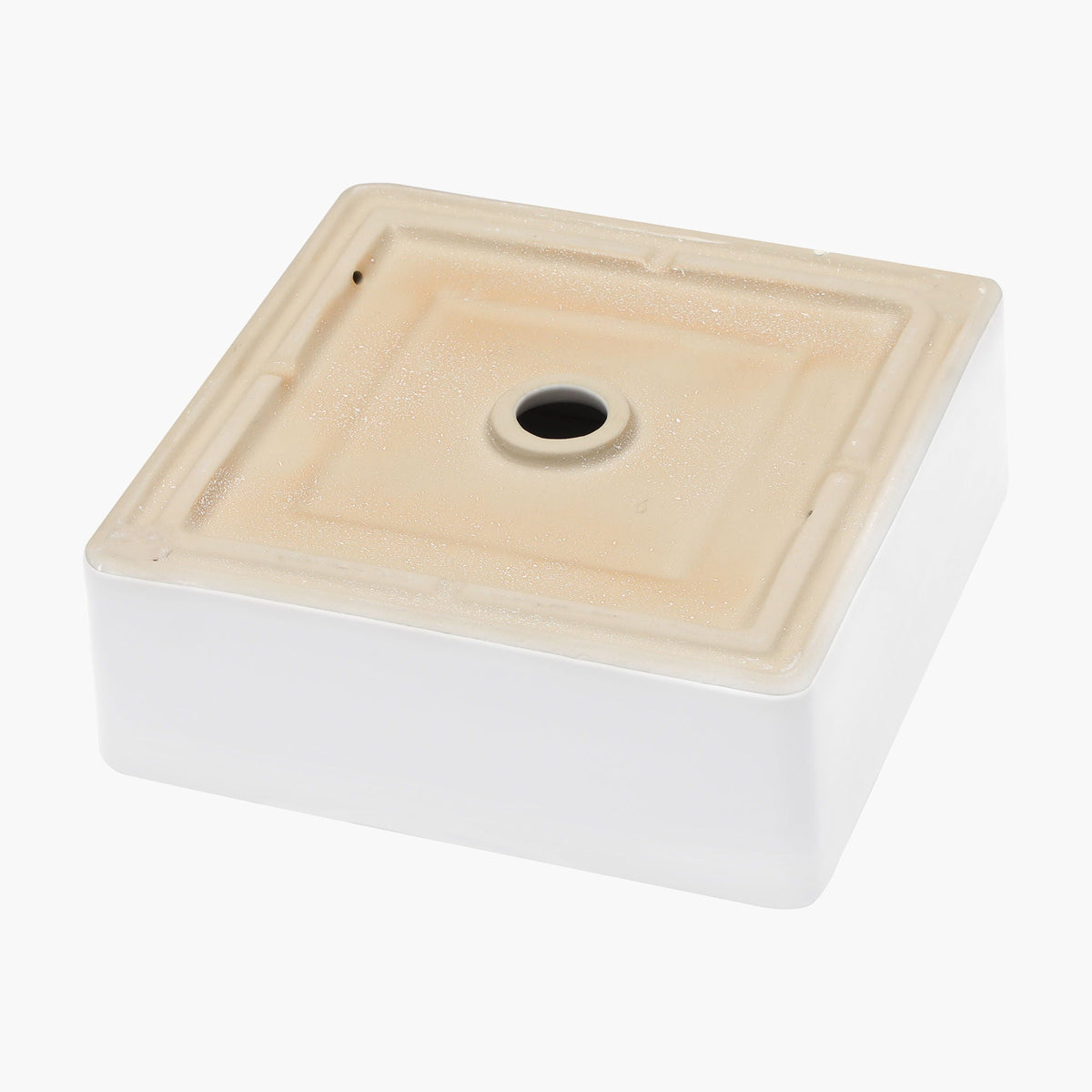 Elegant European Style Ceramic Square Vessel Bathroom Sink - White, photo 8 of 8
