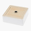 Elegant European Style Ceramic Square Vessel Bathroom Sink - White by HouseOfZazla