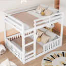 Stylish Bunk Bed With Ladder And Guardrails by Unique Piece Furniture