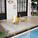 Summer 4-Pack Modern Striped Color Block Chairs