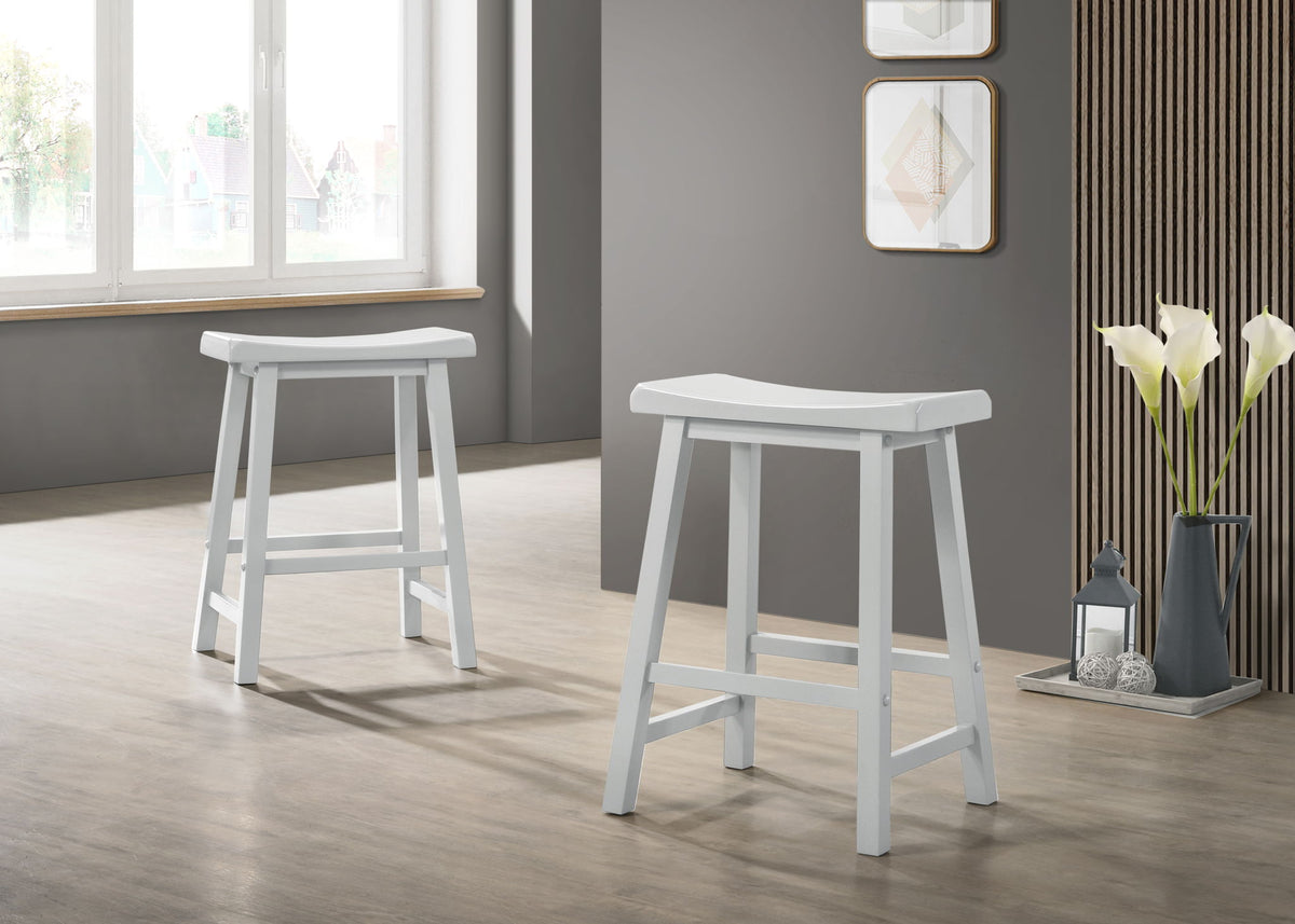 Alonzo - 17.5" Backless Ergonomic Counter Height Stool (Set of 2), photo 2 of 10