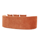 90-Inch Curved Modern Chenille Sofa