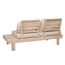 Topia Left and Right 2 Seater Sofa Set - Light White + Sand