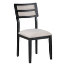 5-Piece Multifunctional Dining Table Set, Farmhouse Dining Set with Extendable Round Table,Two Small Drawers and 4 Upholstered Dining Chairs for Kitchen and Dining Room (Black)