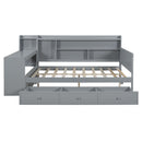 Daybed With 3 Drawers USB Ports And Desk