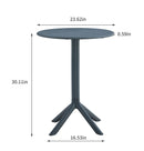 3 Piece Plastic Arm Chair Bistro Grs Premium Ocean Plastic by HouseOfZazla