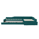 Upholstered Double Daybed With Trundle And Drawer by HouseOfZazla
