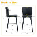 Modern Style Chair With Sleek Backrest Design (Set of 2) by HouseOfZazla