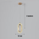 Light Luxury Postmodern Extremely Simple Head Small Chandelier