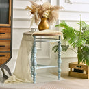Round Top Carved Table For Living Room
