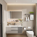 Aluminium Medicine Cabinet Mirror, With 3 Colors LED Light And Defogging Function - Khaki by HouseOfZazla