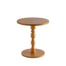 Round Side Table with MDF Tabletop and Solid Wood Legs