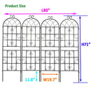 Metal Garden Rustproof Trellis For Climbing Plants Outdoor Flower Support by Unique Piece Furniture