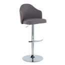 Contemporary Adjustable Barstool with Swivel Set of 2 by Unique Piece Furniture