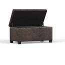 Dover - Storage Ottoman Bench - Distressed Brown by Unique Piece Furniture