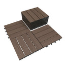 44 Pcs Interlocking Deck Tiles 12" x 12" HDPE Outdoor Flooring by HouseOfZazla