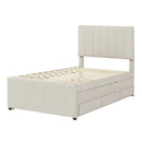 Upholstered Design Platform Bed With Trundle by HouseOfZazla