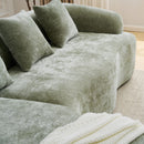 Modular L-Shape Sectional Sofa With Curved Chaise by HouseOfZazla