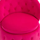360 Degree Swivel Cuddle Barrel Accent Storage Chairs, Round Armchairs with Wide Upholstered, Fluffy Velvet Fabric Chair for Living Room, Bedroom, Office, Waiting Rooms