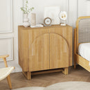 2 Door Cabinet, Suitable For Bedroom - Natural by HouseOfZazla