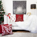 Red Velvet Christmas Throw Pillow