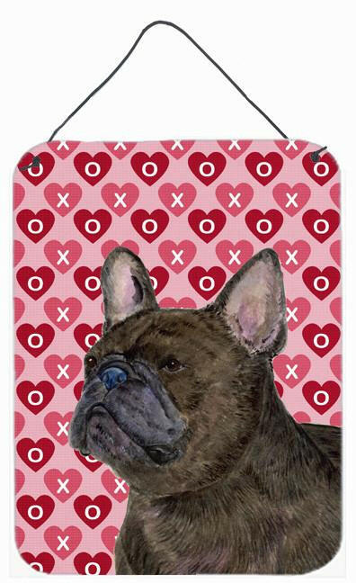 French Bulldog Hearts Love and Valentine's Day Wall or Door Hanging Prints