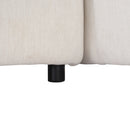 91.73" L-shaped Sofa Sectional Sofa Couch with 2 Stools and 2 Lumbar Pillows for Living Room, Biege