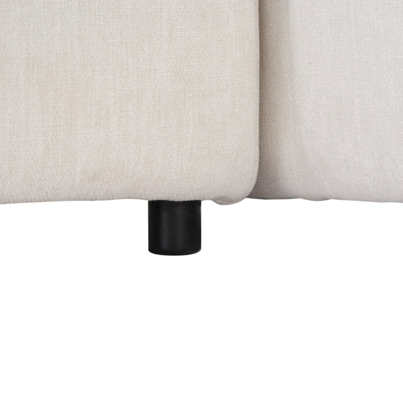 91.73" L-shaped Sofa Sectional Sofa Couch with 2 Stools and 2 Lumbar Pillows for Living Room, Biege