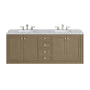 James Martin Chicago 72" Double Bathroom Vanity, Walnut Whisper