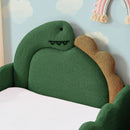 Cute Dinosaur Shaped Bed With Safety Guardrail, Toddler Frame by Unique Piece Furniture