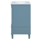 Bathroom Vanity With Ornate French Cylinder Legs, Soft Close Drawer by HouseOfZazla