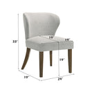 Dillon - Side Chair (Set of 2) - Gray / Walnut by Unique Piece Furniture