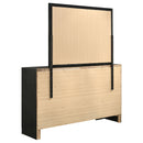 Annie - 7 Drawer Dresser With Mirror - Black by HouseOfZazla