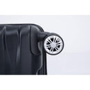 3 Piece Luggage Sets PC Lightweight & Durable Expandable Suitcase with Two Hooks, Double Spinner Wheels, TSA Lock, (21/25/29) Black