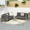 Brava - X Back Corner Bench by HouseOfZazla