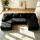 134" Cloud Sectional Sofa with U-Shape Chaise