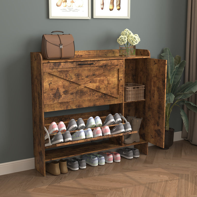 Shoe Storage Cabinet with 2 Flip Drawers, photo 6 of 8