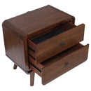 2 Drawer Nightstand - Walnut by HouseOfZazla
