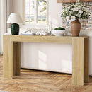 Farmhouse Style Extra Long Walnut Console Table by Unique Piece Furniture