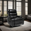 Large Size Electric Power Lift Recliner Chair Sofa With 8 Point Vibration Massage And Lumbar Heat by Unique Piece Furniture