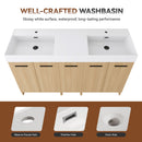 60" Double Sink Bathroom Vanity with Extra-Large Storage by HouseOfZazla